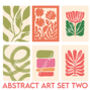 Set Of Six Abstract Art Themed Prints Bundle, thumbnail 9 of 10
