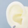 Simple Sterling Silver Droplet Moonstone Stud Earrings, thumbnail 3 of 12