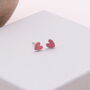 Thank You Heart Sterling Silver Earrings, thumbnail 2 of 5