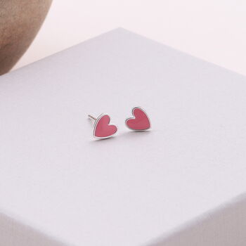 Thank You Heart Sterling Silver Earrings, 2 of 5