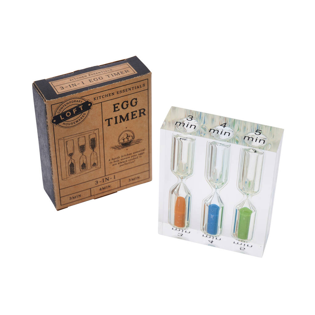 Three Four Five Minute Egg Timer Kitchen Accessory By CGB Giftware