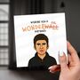 Wonderwall Birthday Card – Funny Music Pun Card, thumbnail 2 of 6