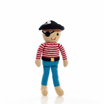 Handmade Once Upon A Time Pirate Fair Trade Toy, 2 of 2