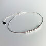 Sterling Silver Sliding Bead Bracelet, thumbnail 1 of 4