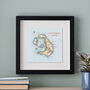 Personalised Santorini Map Print Wall Art, thumbnail 1 of 5