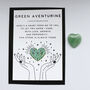 Green Aventurine Polished Heart For Luck And Abundance, thumbnail 4 of 4