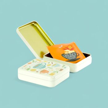Tea Bag Travel Pocket Tin Tea Lover Gift Storage Box | Ebtk, 4 of 4
