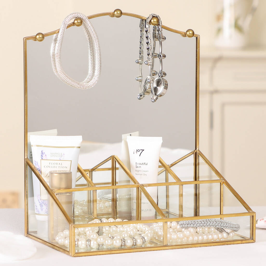 atelier gold mirrored dressing table jewellery store by dibor