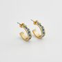 Blue Forget Me Not Hoop Earings, thumbnail 1 of 7