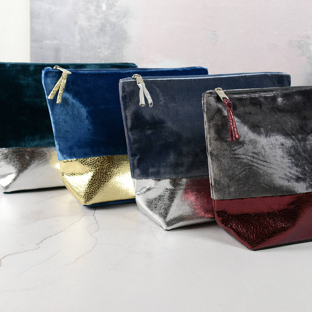 Luxury Velvet Make Up Bag By Home & Glory
