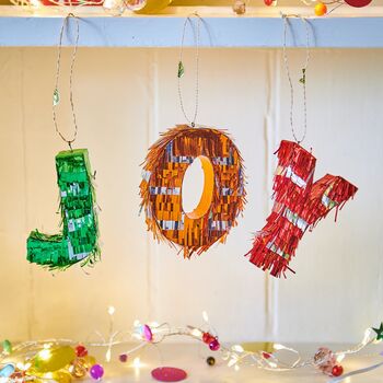 Fringe Letters Christmas Decorations, 2 of 4