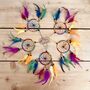 Mini Rainbow Dream Catchers With Vibrant Feathers, thumbnail 1 of 11