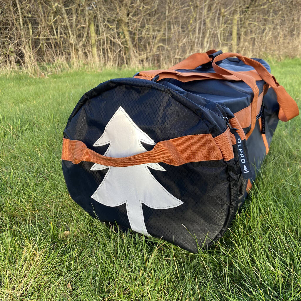 60 Litre Black And Orange Holdall/Duffle Bag, 1 of 3