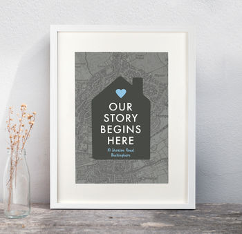 Home Sweet Home Personalised Map Print, 10 of 12