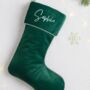 Velvet Personalised Christmas Stocking, thumbnail 1 of 6