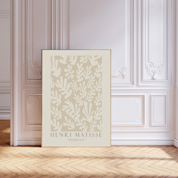 Matisse Cream Set Of Two Art Prints, 3 of 3