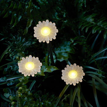 Nine Daisy Flower Solar Stake Lights, 2 of 4