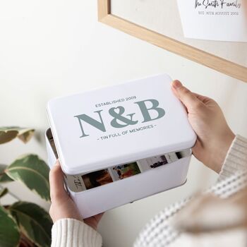 Large Initials Personalised Storage Tin, 2 of 5