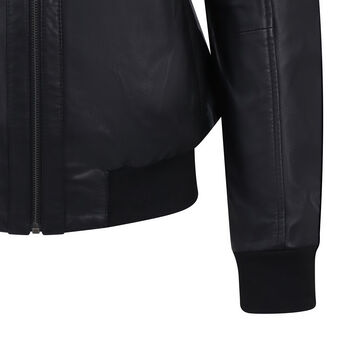 Men's Luxury Sheepskin Leather Bomber Jacket, 10 of 11