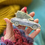 Mg Sports Car With Christmas Tree Decoration, thumbnail 4 of 4