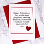 Valentines Card For Husband Or Boyfriend, thumbnail 1 of 4