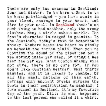 Scotland Quotes A5 Unframed Gift Print, 2 of 5