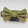 Green Smudge Dog Bow Tie, thumbnail 1 of 7