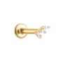 14k Solid Gold And Diamond Labret Stud Earring, thumbnail 1 of 5