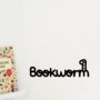 Bookworm Wall Sticker, thumbnail 1 of 5