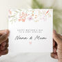 Floral Nana And Mum Mother's Day Card, thumbnail 1 of 3