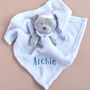 Personalised Teddy Bear Comforter For Baby, thumbnail 5 of 7