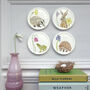 Spring Wildlife Decorative Mini Wall Plates, thumbnail 1 of 7