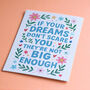 Dream Big Motivational Floral A5 Print, thumbnail 2 of 2
