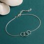 Sterling Silver Linked Circles Bracelet, thumbnail 1 of 7