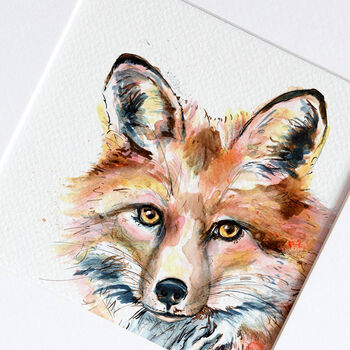 Inky Fox Illustration Print, 3 of 12