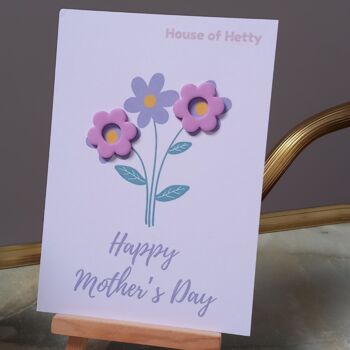 Mother's Day Daisy Stud Earrings And Card, 2 of 2