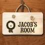 Personalised Kid's Wooden Bedroom Door Sign, thumbnail 1 of 4