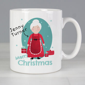 Personalised Mrs Claus Christmas Mug – Stocking Filler And Secret Santa Gift, 3 of 6