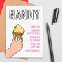 Large Size Cute Nanny Love Card, thumbnail 1 of 2