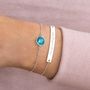 Alexa Personalised Birthstone And Bar Bracelet Set, thumbnail 5 of 11