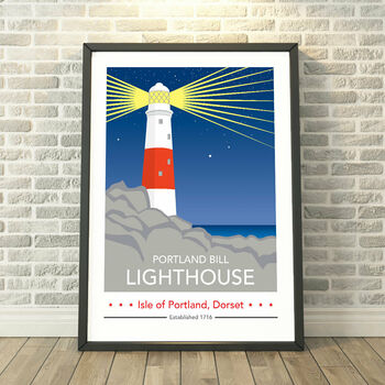 Portland Bill Lighthouse, Dorset Time Print, 2 of 6