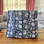 Block Print Quilted Tote Bag, Indian Print Handbag, thumbnail 4 of 12