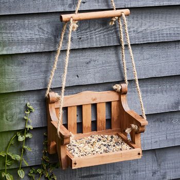 Personalised Garden Swing Hanging Bird Feeder, 4 of 9