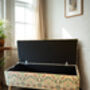 William Morris Light Strawberry Thief Storage Ottoman Footstool, thumbnail 3 of 6