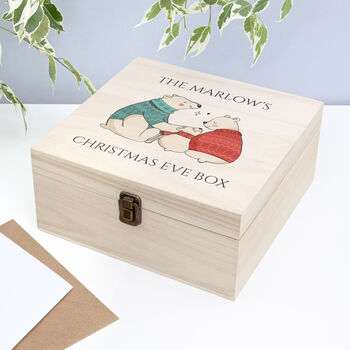 Personalised Polar Bear Christmas Eve Box, 2 of 5