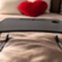 Laptop Bed Table With Foldable Legs And Cup Slot, thumbnail 1 of 9