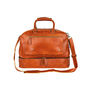 Personalised Tan Leather Holdall With Shirt Compartment, thumbnail 3 of 10