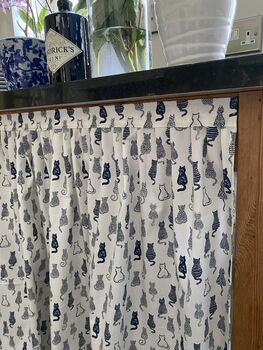 Velcro Sink Skirt, Bespoke Cabinet Curtains, Cupboard Vanity, 3 of 5