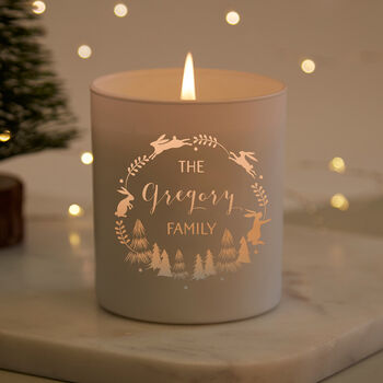 Personalised Gift For Family Home Christmas Candle, 2 of 12