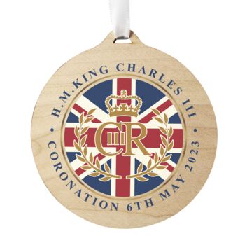 Wooden Customised King Charles Union Jack Decoration, 4 of 4